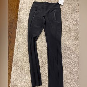 Size zipper athleta leggings
